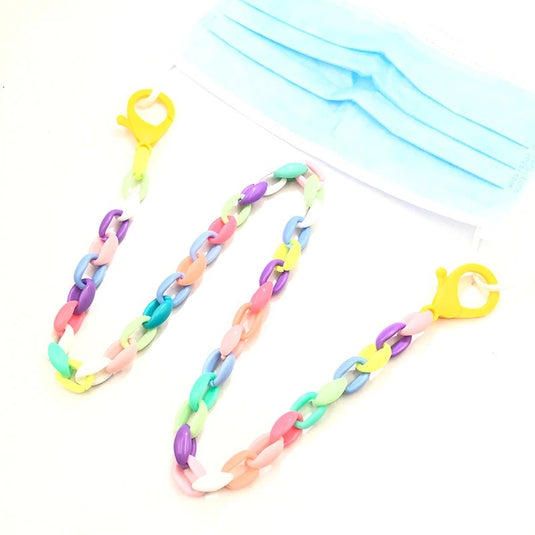 Colorful Beaded Kids Mask Chains and Lanyards