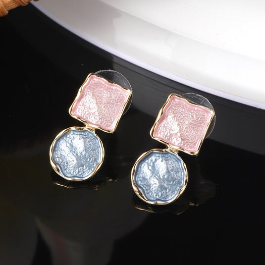 Gold Plated, Stainless Steel, Enamel Coated Multicolor Stylish Set