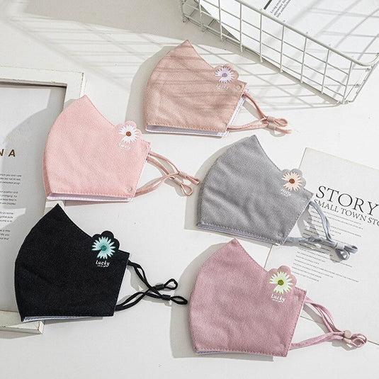 Embroidered Cotton Masks for Adults