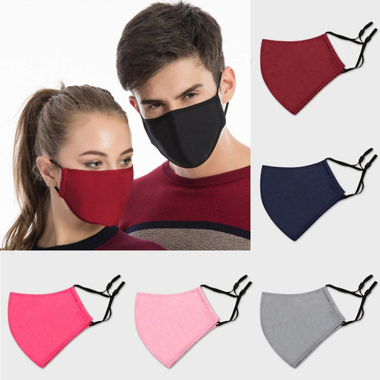 Sporty Adjustable Cotton Masks for Adults