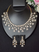 Load image into Gallery viewer, Premium AAA Grade Cubic Zircon / American Diamond Sets - Necklace &amp; Earrings