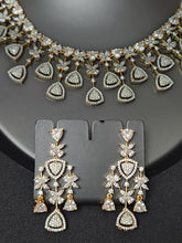 Load image into Gallery viewer, Premium AAA Grade Cubic Zircon / American Diamond Sets - Necklace &amp; Earrings