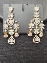 Load image into Gallery viewer, Premium AAA Grade Cubic Zircon / American Diamond Sets - Necklace &amp; Earrings