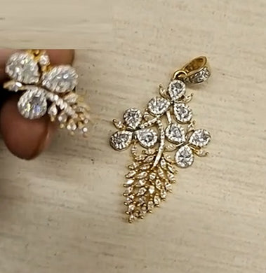 Premium AAA Grade Cubic Zircon/American Diamond Sets - Pendant & Earrings