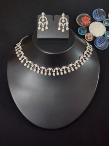 Premium AAA Grade Cubic Zircon / American Diamond Sets - Necklace & Earrings
