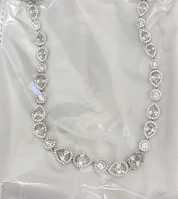 Premium AAA Grade Cubic Zircon / American Diamond Sets - Necklace & Earrings