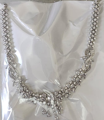 Premium AAA Grade Cubic Zircon / American Diamond Sets - Necklace & Earrings