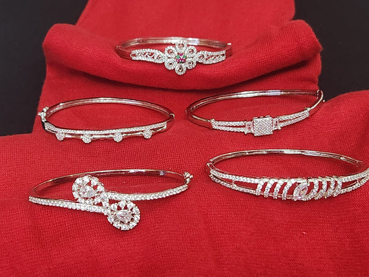 Premium AAA Grade Cubic Zircon / American Diamond Bangle