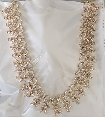 Premium AAA Grade Cubic Zircon / American Diamond Sets - Necklace & Earrings