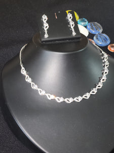 Premium AAA Grade Cubic Zircon / American Diamond Sets - Necklace & Earrings