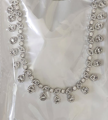 Premium AAA Grade Cubic Zircon / American Diamond Sets - Necklace & Earrings