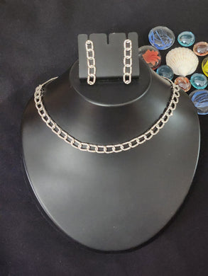 Premium AAA Grade Cubic Zircon / American Diamond Sets - Necklace & Earrings