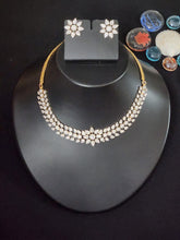 Load image into Gallery viewer, Premium AAA Grade Cubic Zircon / American Diamond Sets - Necklace &amp; Earrings