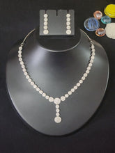 Load image into Gallery viewer, Premium AAA Grade Cubic Zircon / American Diamond Sets - Necklace &amp; Earrings