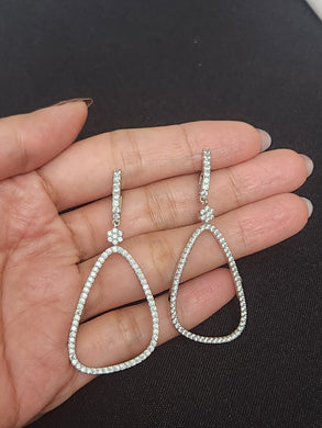 Premium AAA Grade Cubic Zircon/American Diamond Drop Earrings