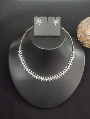 Premium AAA Grade Cubic Zircon / American Diamond Sets - Necklace & Earrings