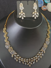 Load image into Gallery viewer, Premium AAA Grade Cubic Zircon / American Diamond Sets - Necklace &amp; Earrings