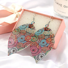 Load image into Gallery viewer, Colorful Tassel Multicolor Leaf Droplets Long earrings