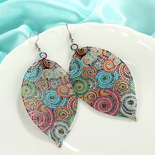 Load image into Gallery viewer, Colorful Tassel Multicolor Leaf Droplets Long earrings