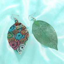 Load image into Gallery viewer, Colorful Tassel Multicolor Leaf Droplets Long earrings
