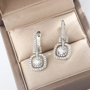 Premium AAA Grade Cubic Zircon/American Diamond Crystal Drop Earrings