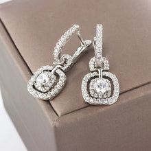 Load image into Gallery viewer, Premium AAA Grade Cubic Zircon/American Diamond Crystal Drop Earrings