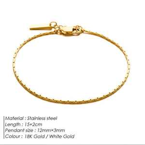 18k Gold Plated Stainless Steel Anti Tarnish Wired Bracelet For Men & Women