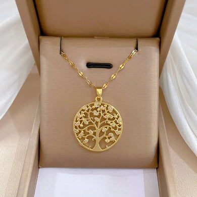 Tree of Life Gold Plated Pendant for Women