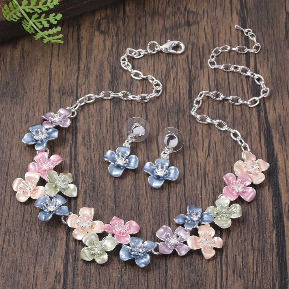 Gold Plated, Stainless Steel, Enamel Coated Multicolor Stylish Set