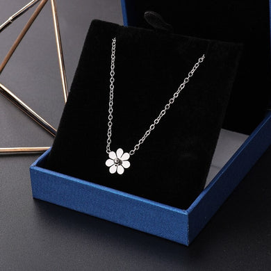 Stainless Steel Flower Necklace