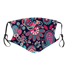 Load image into Gallery viewer, Pretty Printed Adjustable Cotton Masks for Adults