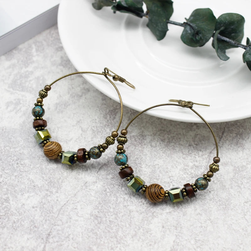 Classic Indo Western Drop Earrings with an Ethnic Look