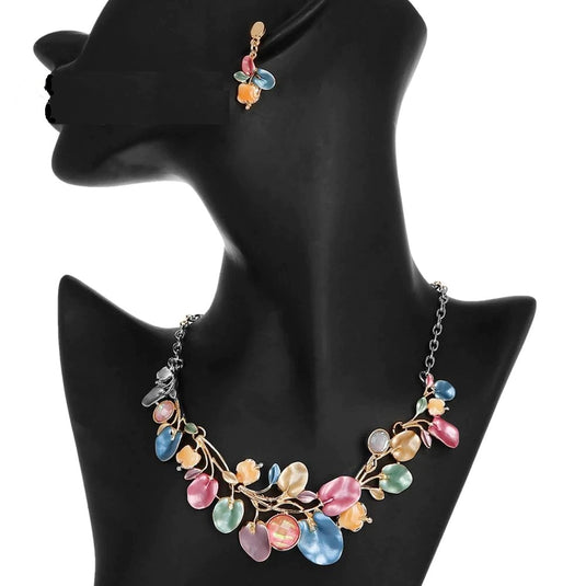 Gold Plated, Stainless Steel, Enamel Coated Multicolor Stylish Set
