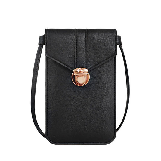 Crossbody Wallet Smartphone PU Leather Black Purse / Bag