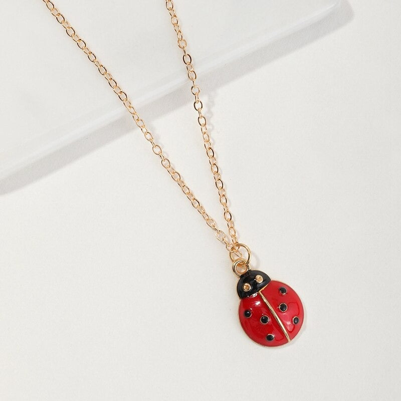 Rednecklace cute ladybug pendant necklace for women variants