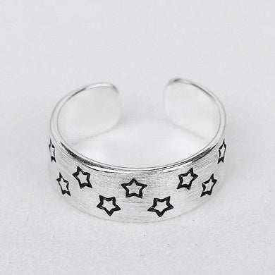 925 Silver Adjustable Stylish Formal Finger Rings (N)