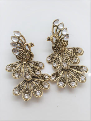 Stylish Metallic Plating Ethnic Drop Earrings