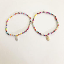 Load image into Gallery viewer, Multicolored Beaded Anklet with Shells