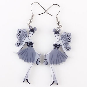 Trendy Acrylic Cartoon Doll Drop Earrings