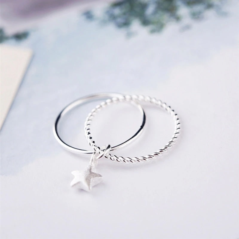 925 Silver Stylish Formal Finger Rings (N)