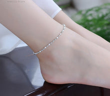 Load image into Gallery viewer, 925 Silver Simple Exquisite Round Beaded Anklet