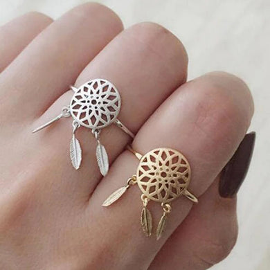 925 Silver Adjustable Stylish Formal Finger Ring in a Dreamcatcher Design